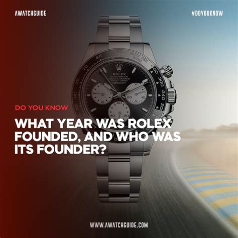 when was rolex established